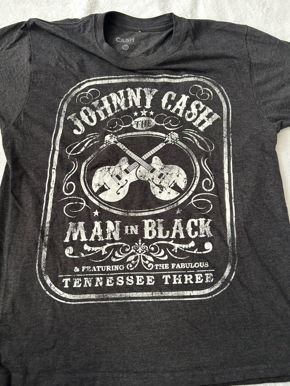 Johnny Cash Man In Black Graphic Tee - Black